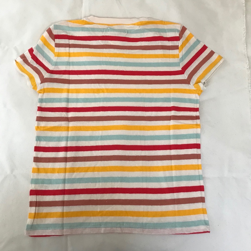 NWT Summer Madewell Sz S LO-FI SHRUNKEN TEE IN LENNIE STRIPE - Picture 4 of 6